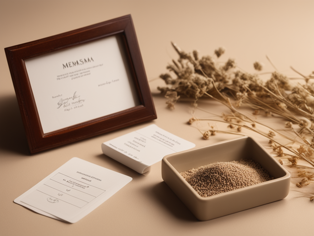 기미 치료를 상징하는 침 치료 도구와 한약재 정물 이미지