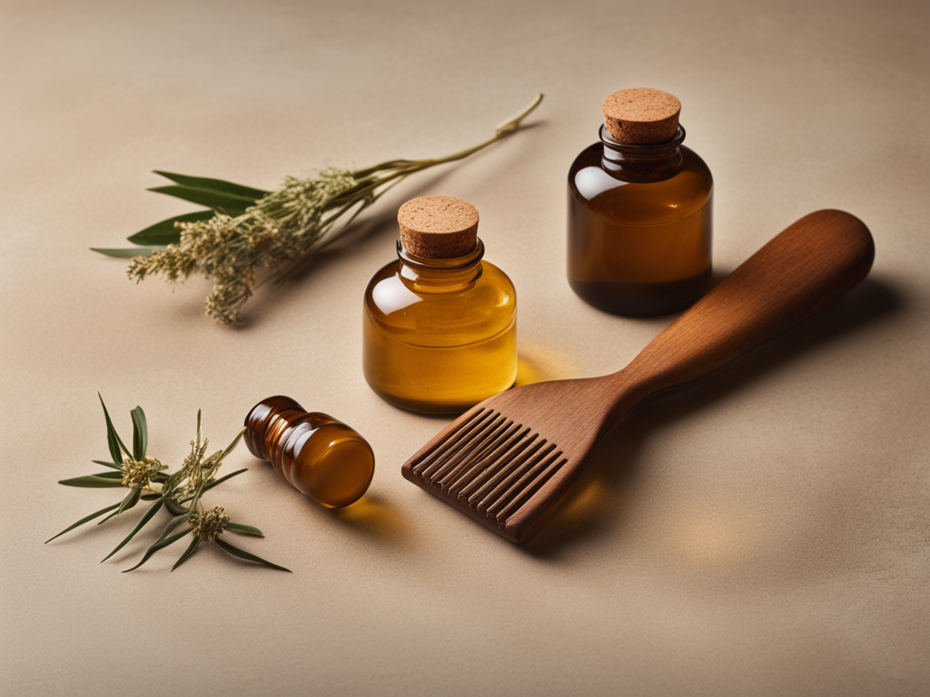 탈모 치료를 상징하는 두피 케어 이미지